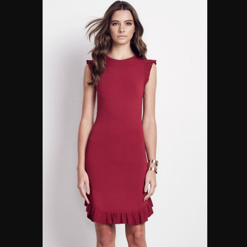 NWT Ali & Jay Head Over Heels Dress XS Burgundy